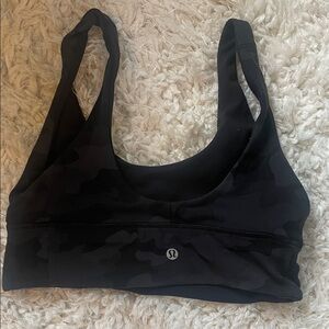 lululemon athletica Black Camouflage Sports Bra